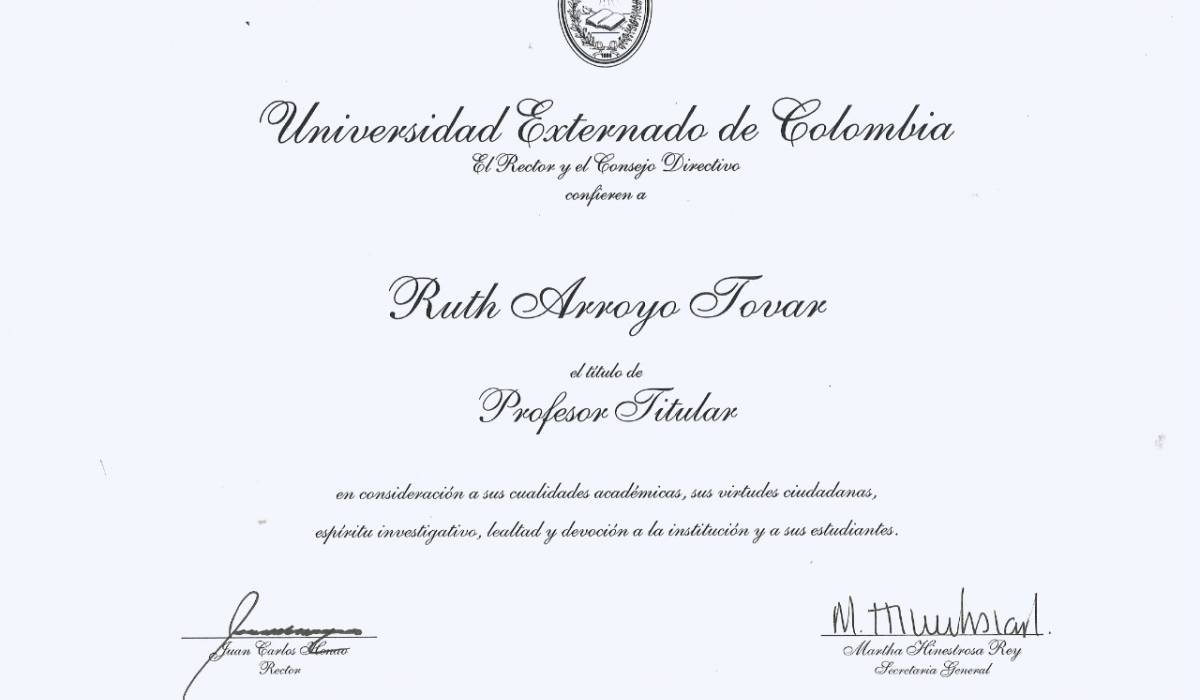 #Ruth Arroyo | Reconocimiento como Profesora Titular